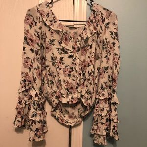 American Eagle Floral Blouse